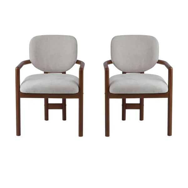 Scandinavian Zen Arm Chair Duo