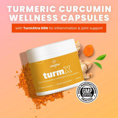 Turmeric Supplement - 250 mg per Capsule