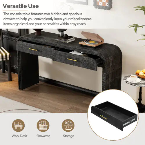 Pavlova Entry Way Table (Antique Black)