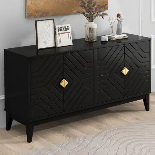 Le Chevron Noir Storage Sideboard