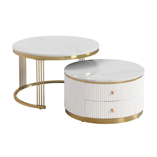 The Amelia Nested Coffee Table Duo