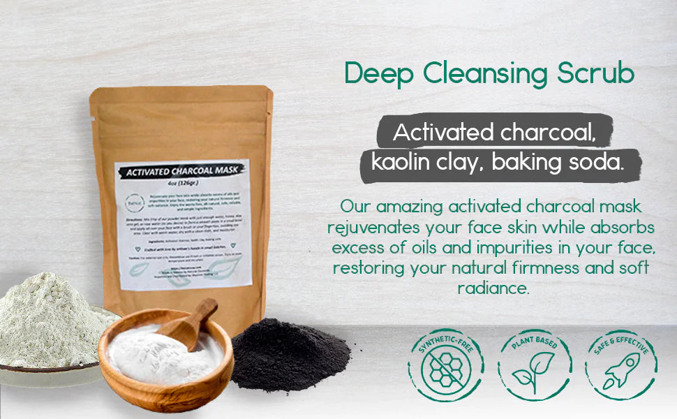 Activated Charcoal Facial Mask (2 pack)