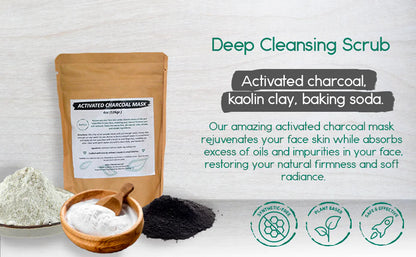 Activated Charcoal Facial Mask (2 pack)