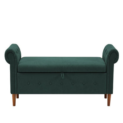 Jade Green Entryway Settee