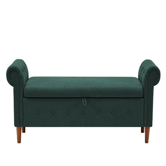 Jade Green Entryway Settee