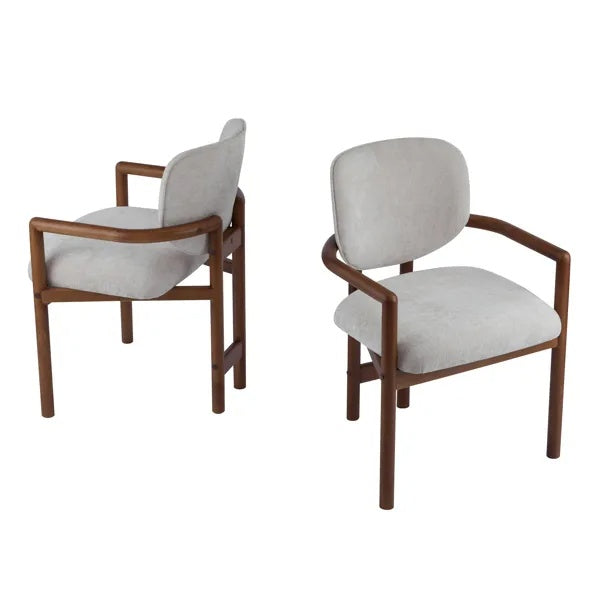 Scandinavian Zen Arm Chair Duo