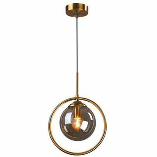 Golden Aura Glass Pendant Light