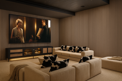 The Montclair Noir Rattan Media Credenza