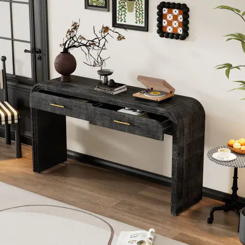Pavlova Entry Way Table (Antique Black)