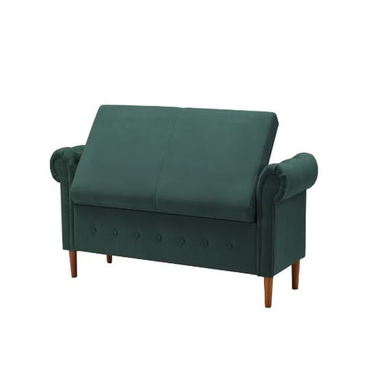 Jade Green Entryway Settee