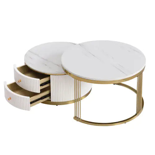 The Amelia Nested Coffee Table Duo