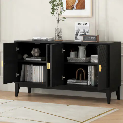Le Chevron Noir Storage Sideboard