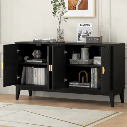 Le Chevron Noir Storage Sideboard