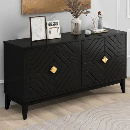 Le Chevron Noir Storage Sideboard
